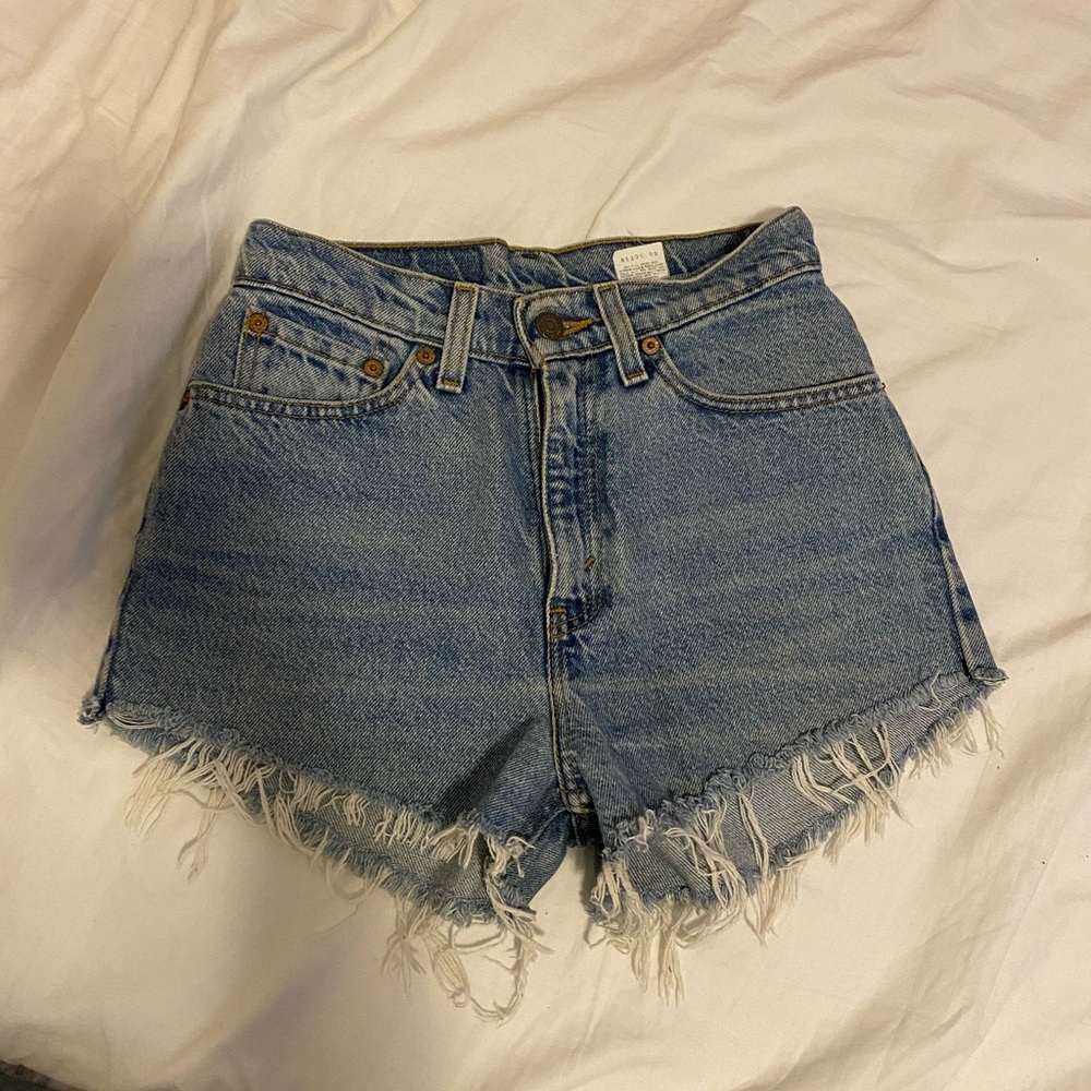 Levi’s vintage high waisted denim shorts